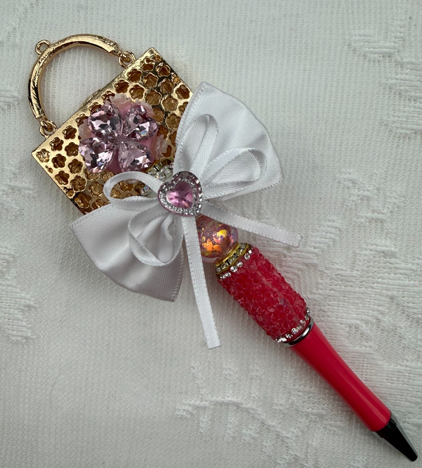 Custom Pink bling pens!! Luxury Inspired Gift.Basket filler. Journal. Collect!