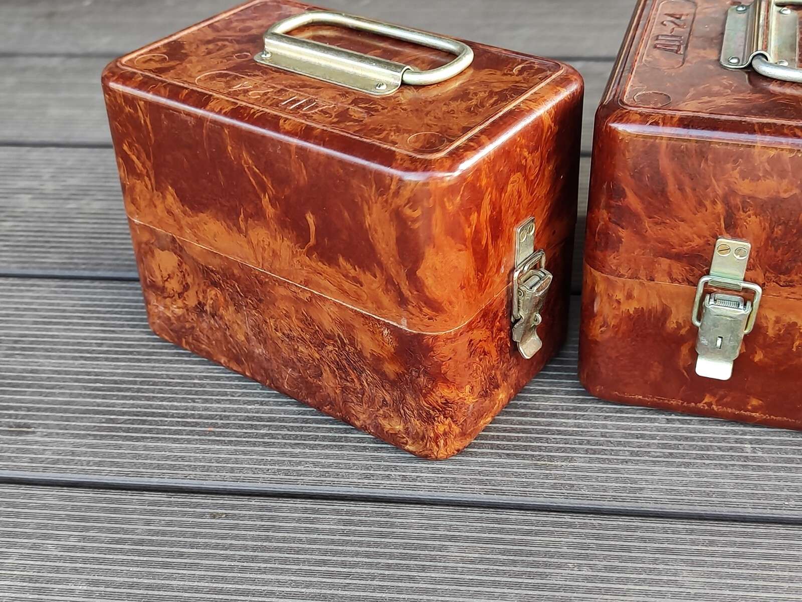 2 pcs Soviet Bakelite Box.USSR Bakelite Ammo Box Vintage Military USSR Bakelite