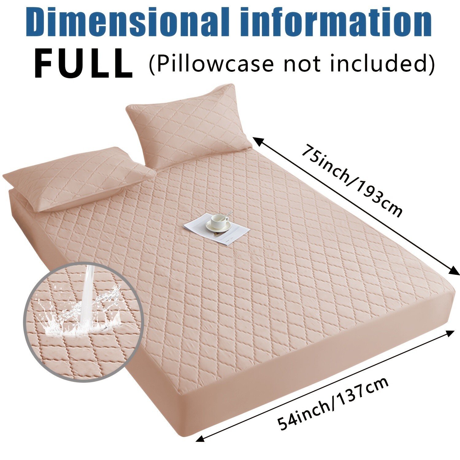 Super soft waterproof mattress cover, layered design, comfortable and durable