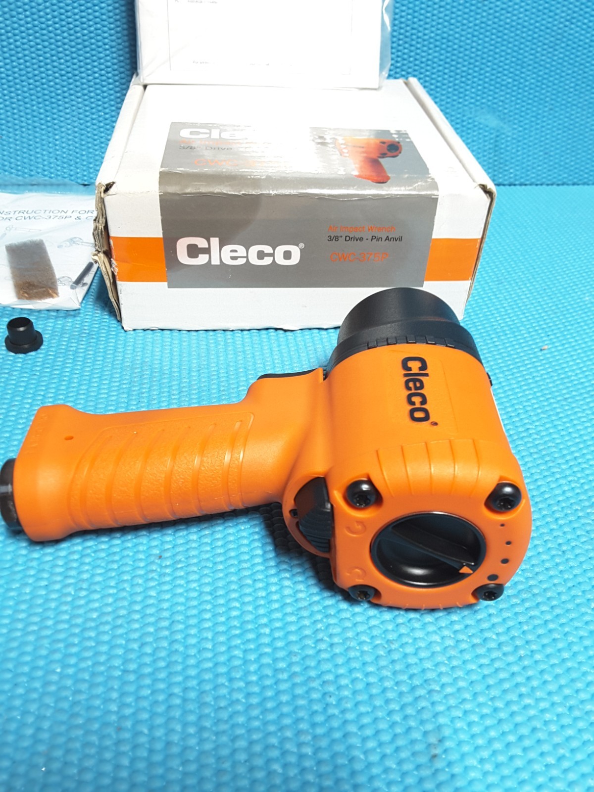 Cleco Air Impact Wrenches, 3/8 in, 450 ft lb, 10,000 RPM.