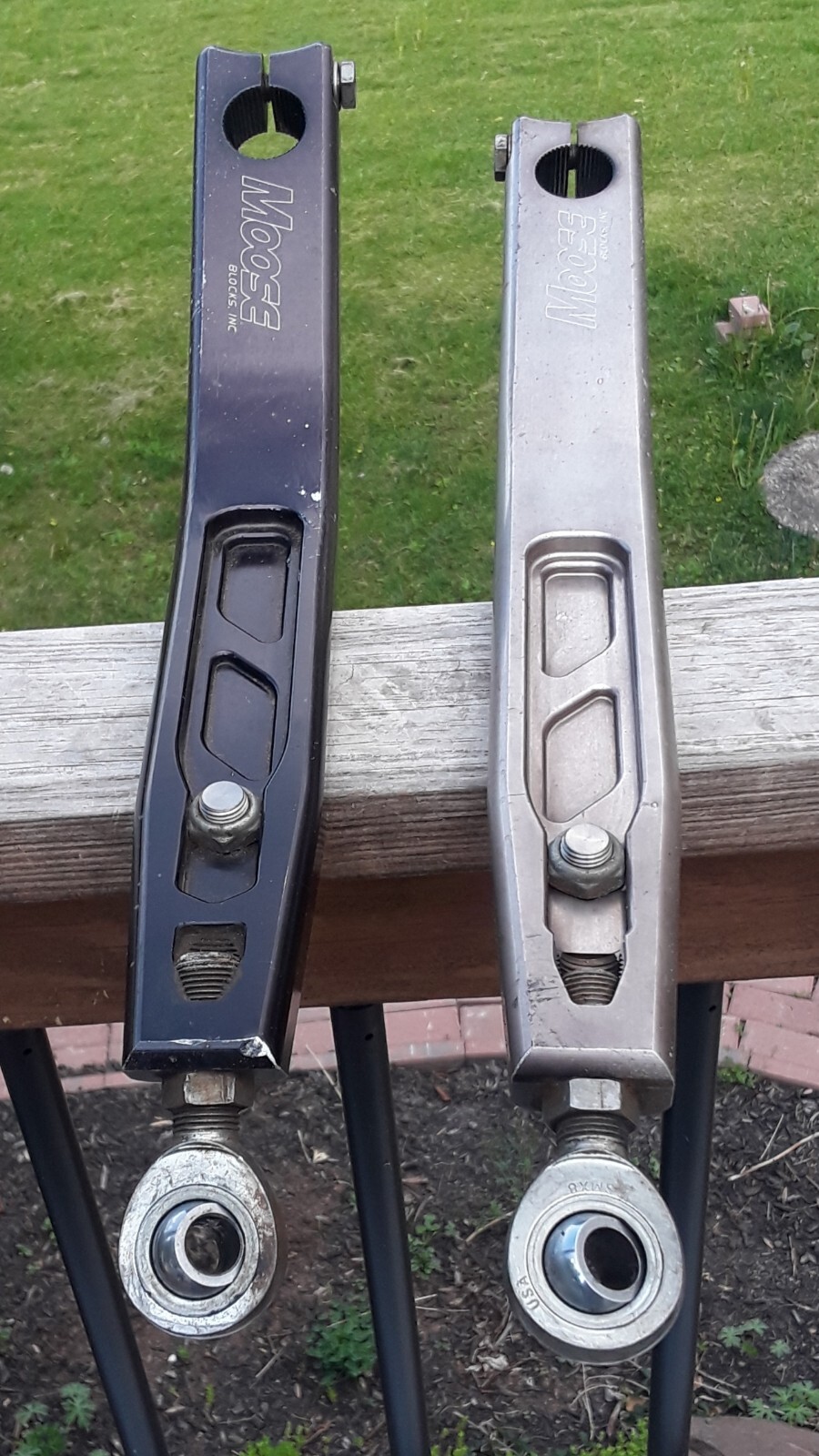 Pair Moose Blocks Sprint Car Rear Torsion Arms With Hardware Used