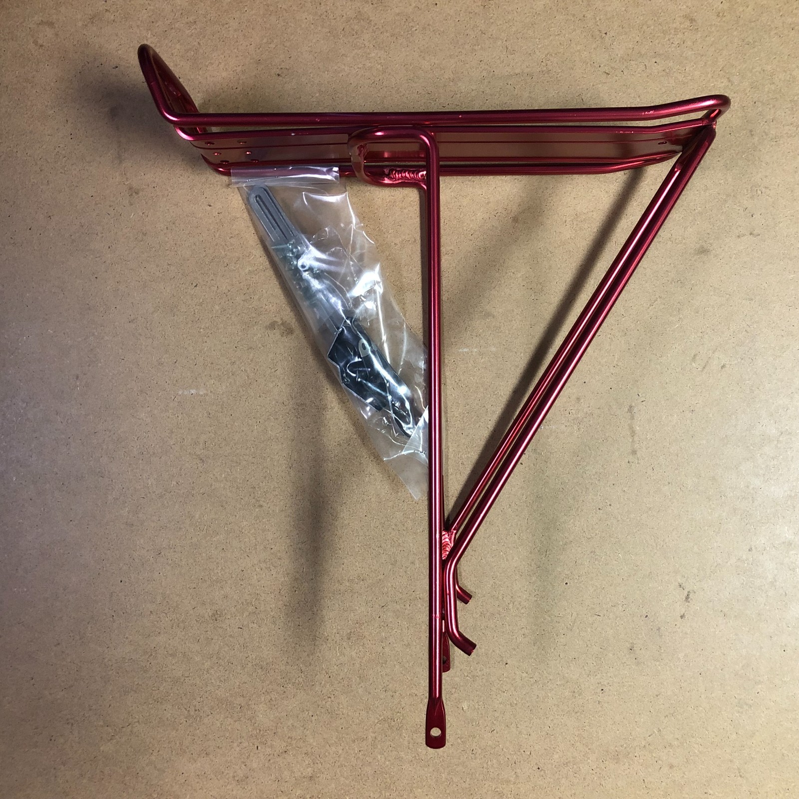 New Bike Bicycle MTB ATB Rear Cargo Carrier Rack 26" Shiny Red