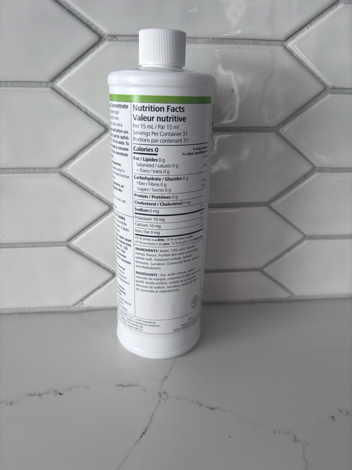 Herbalife Herbal Aloe Concentrate: Mango Flavor 473ml New!