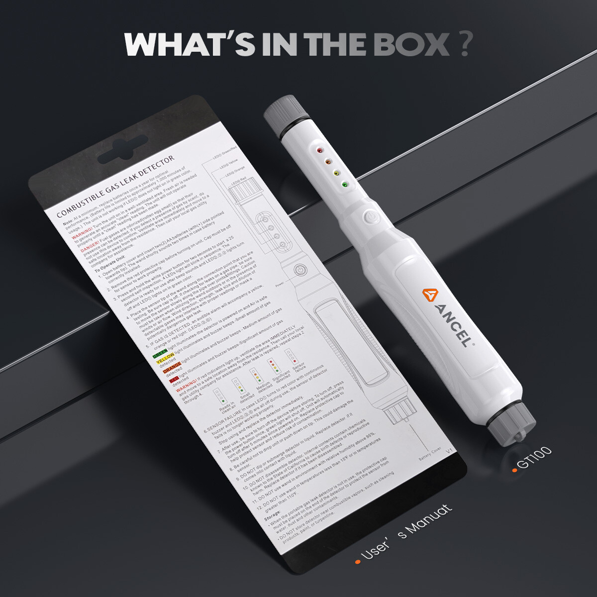 Portable Gas Leak Detector Tester Propane Methane Natural Gas Alarm Sensor Safe