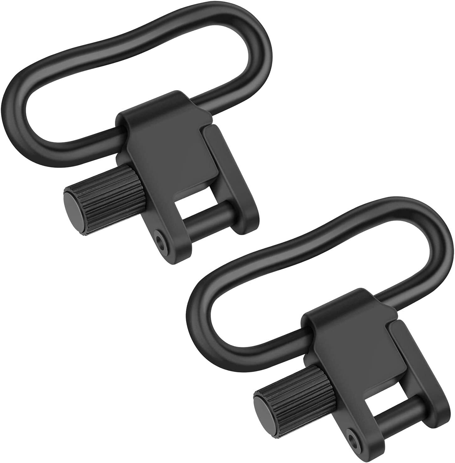 2/4PCS Rifle Gun Sling Swivels Quick Detach Heavy Duty Steel Swivel Set 1"/1.25"