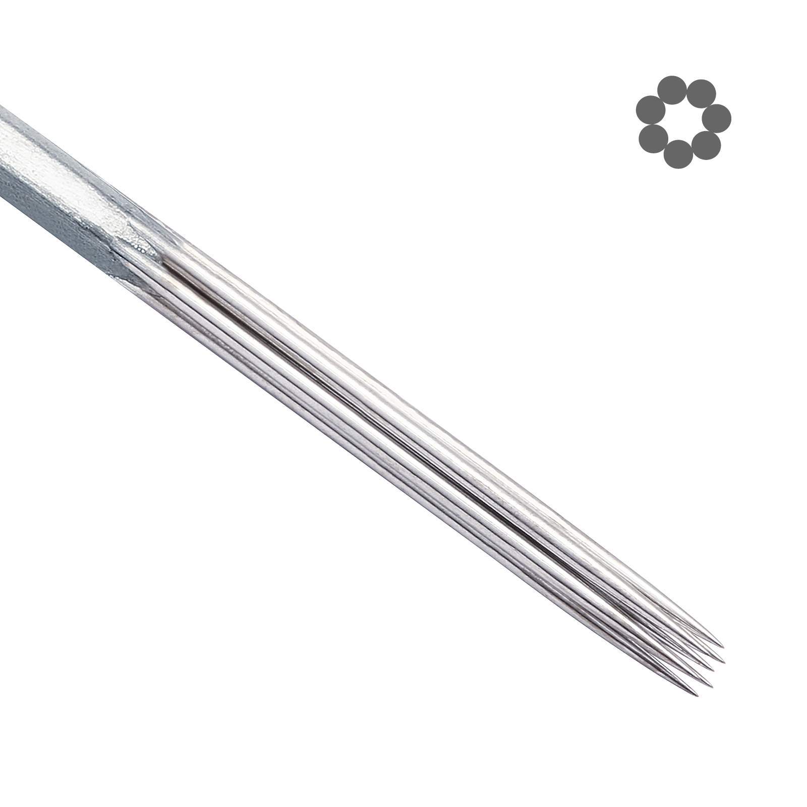50 Mixed Assorted Tattoo Needles 10 Sizes - Round Shader 3 5 7 9 11 15 RS RM
