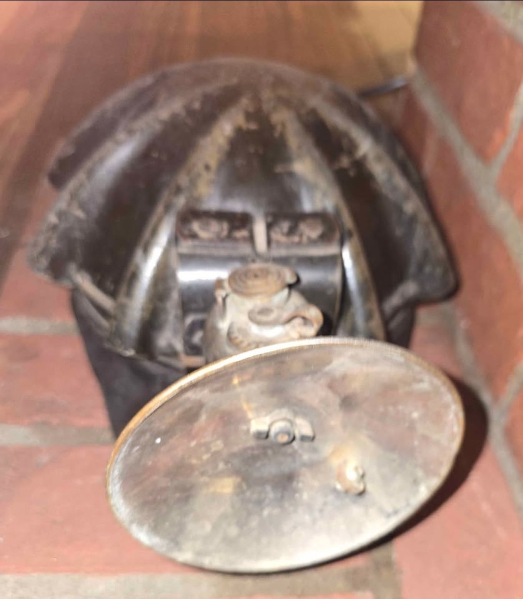 1920s-1930s Antique Historic Child-Labor Coal Miner's helmet! VERY RARE!!!!!!