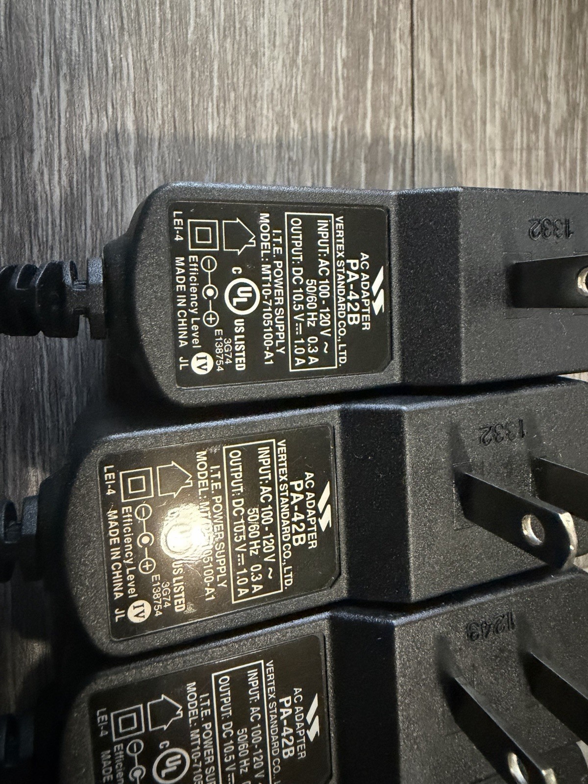 Lot Of 7 Vertex Standard PA-42B AC Adapter, NEW, MT10-7105100-A1