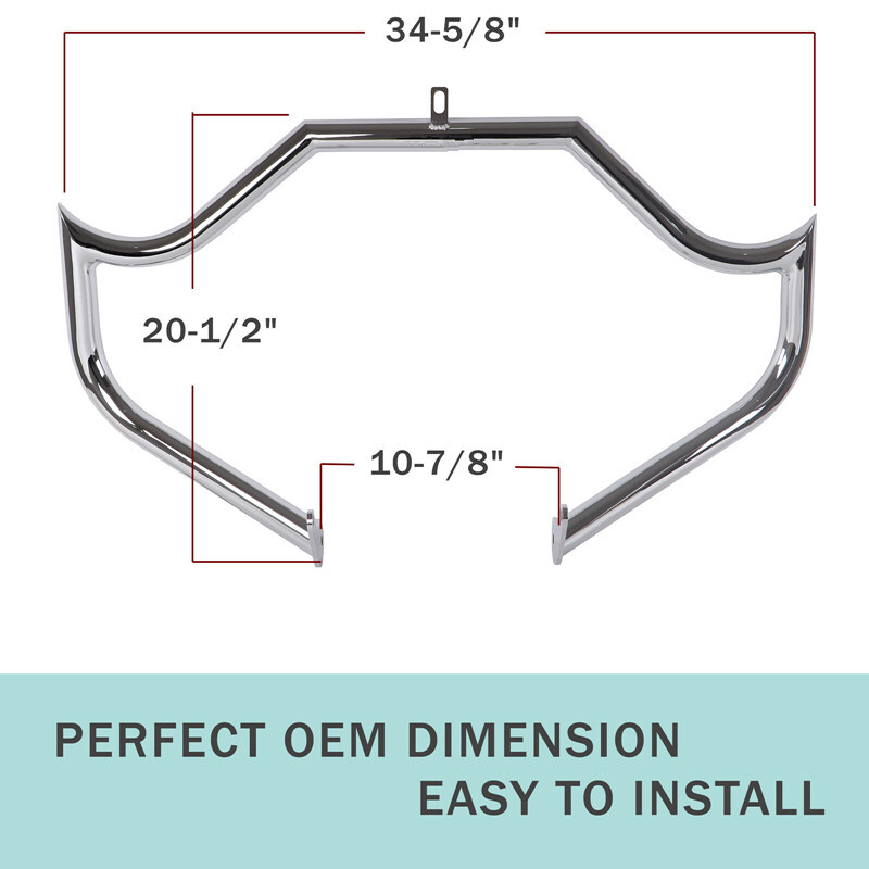 Fat 1-1/2" Engine Guards, Meat-Hook Killing Looks Crash Bars for Softail