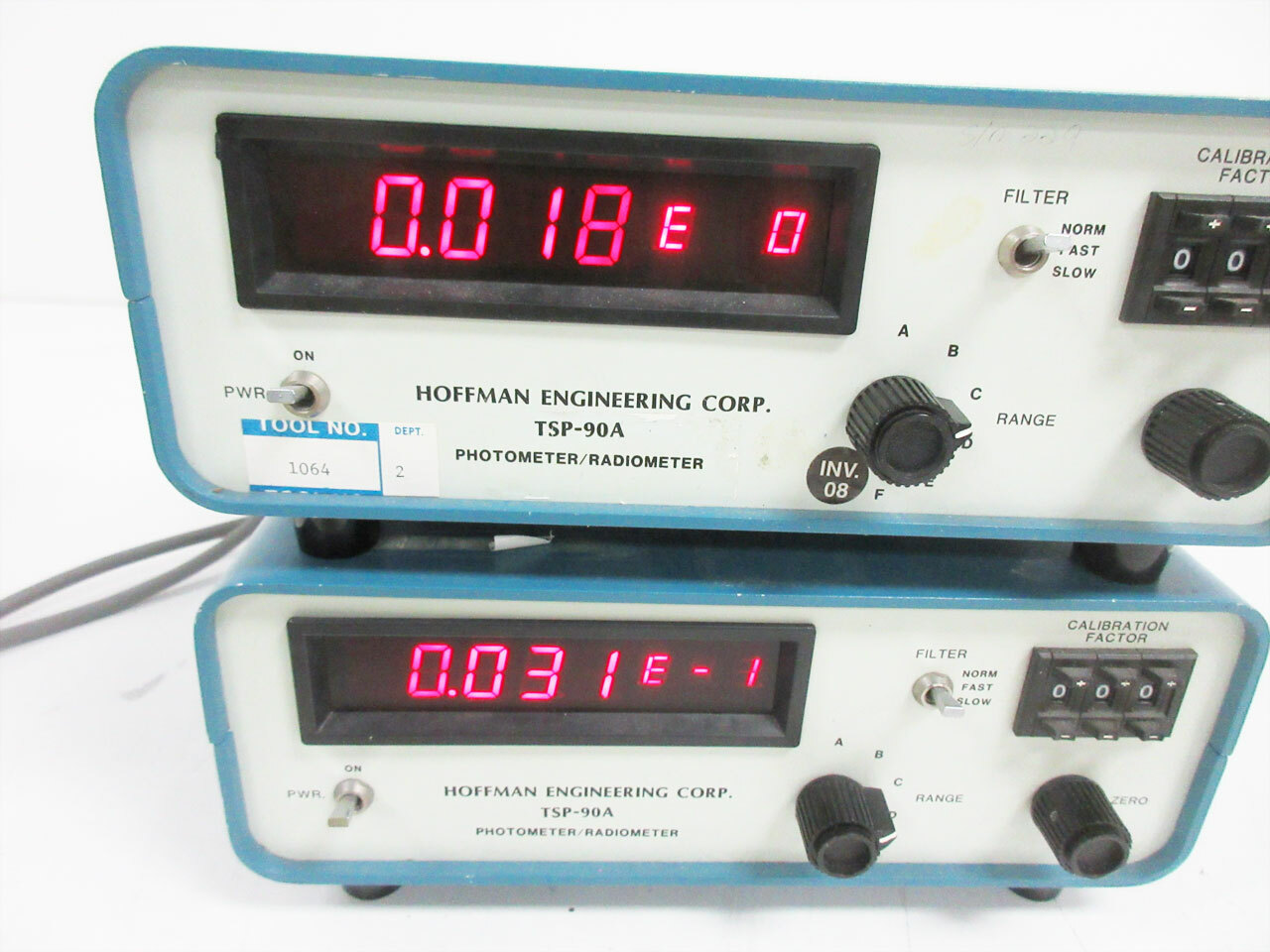 2X HOFFMAN ENGINEERING CORP TSP-90A PHOTOMETER RADIOMETER