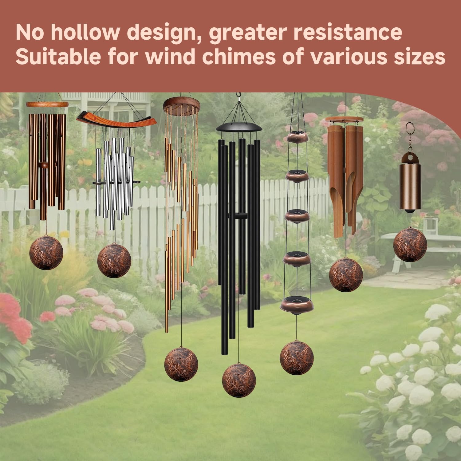 Replacement Wind Catcher, Circular Vintage Hummingbird Copper-hummingbird