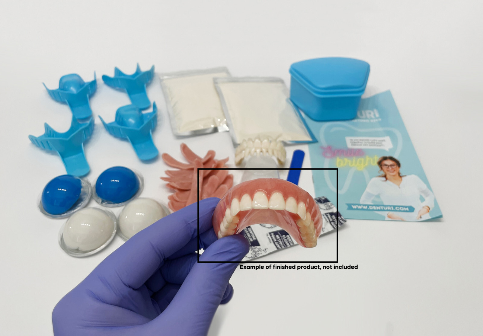 Custom Denture Kit - MAKE AT HOME - fully customizable - instructions included!