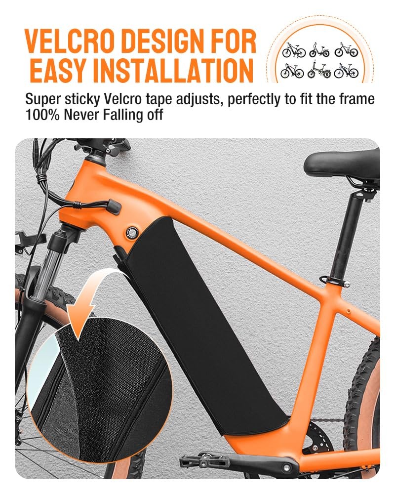 Large Size Ebike Battery Cover Waterproof Bicycle Frame Battery Protector Cover