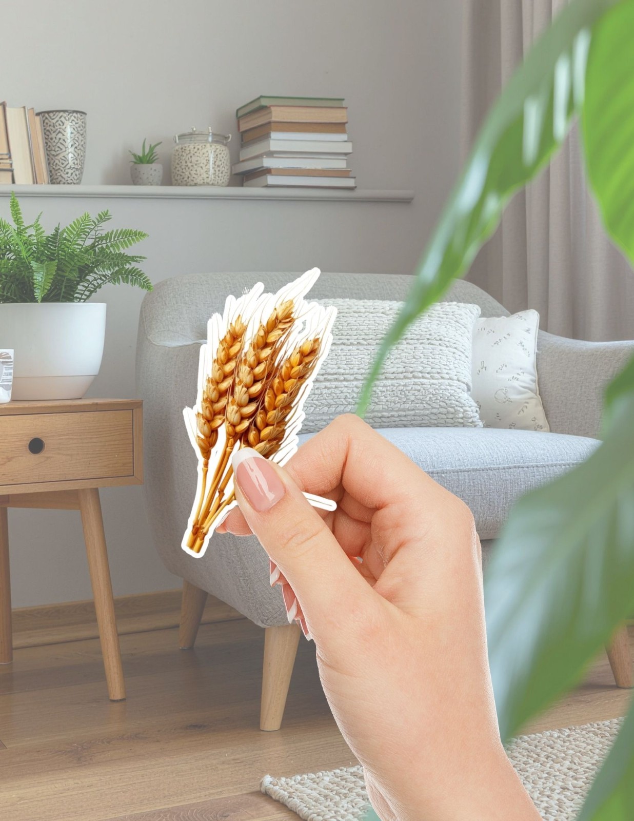 Bunch of Wheat Grain Cut Vinyl Stickers Scrapbooking Laptop Waterbottle