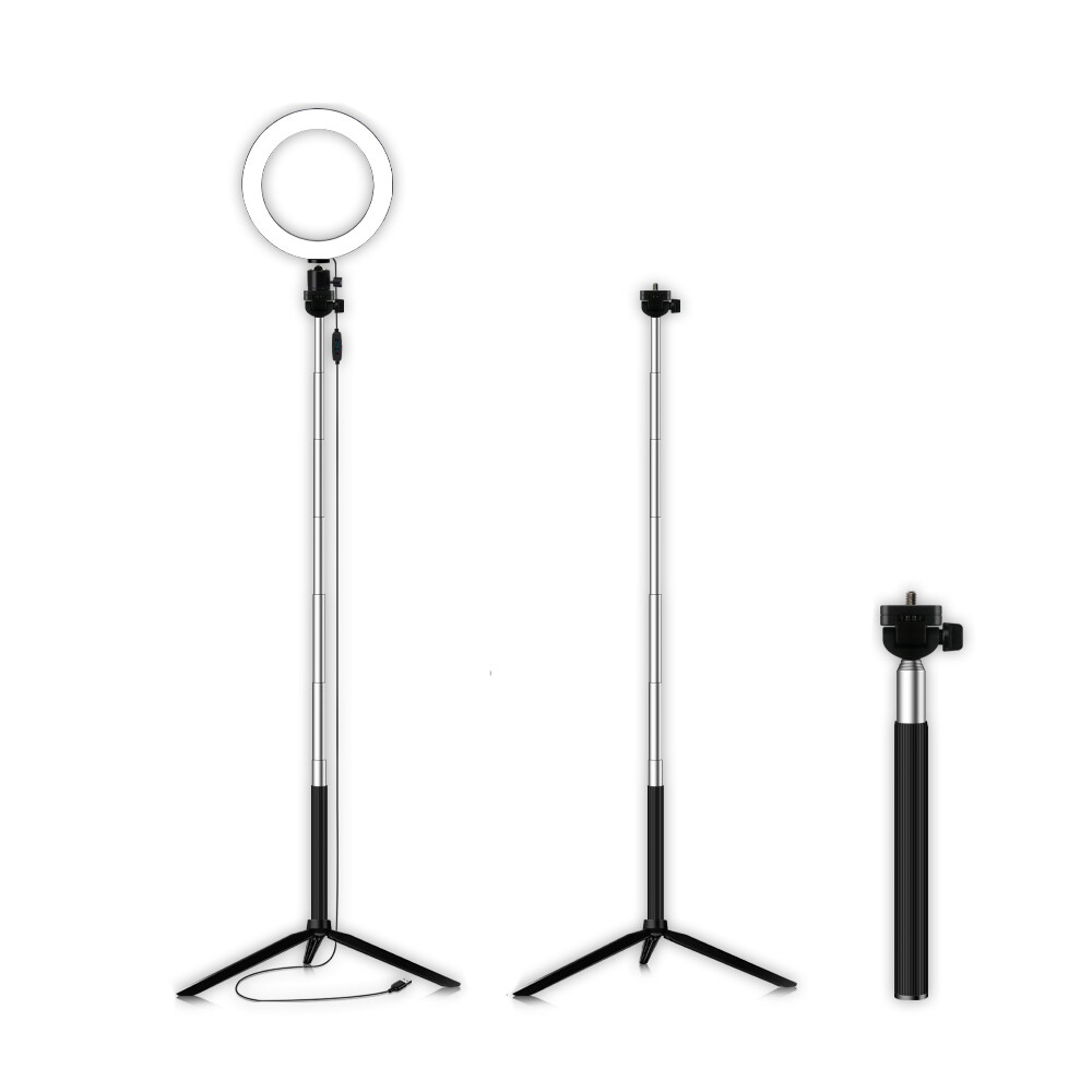Ring Light Dimmable LED Fill Light with Stand for Video Live Camera Makeup