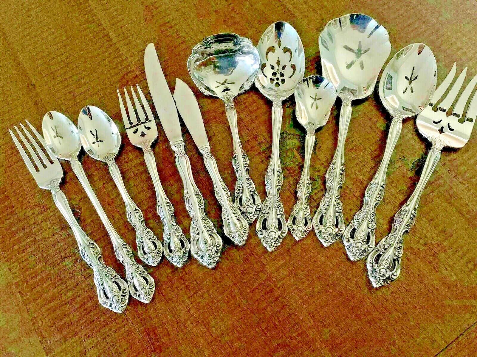 Oneida MICHELANGELO Stainless Heirloom CUBE Glossy Silverware Flatware CHOICE