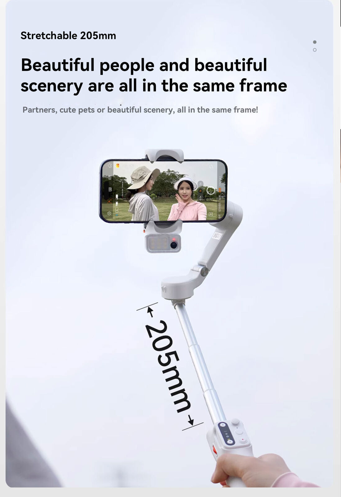 Hohem iSteady V3 3-Axis Gimbal Stabilizer AI-Face for iPhone 15 Samsung Huawei