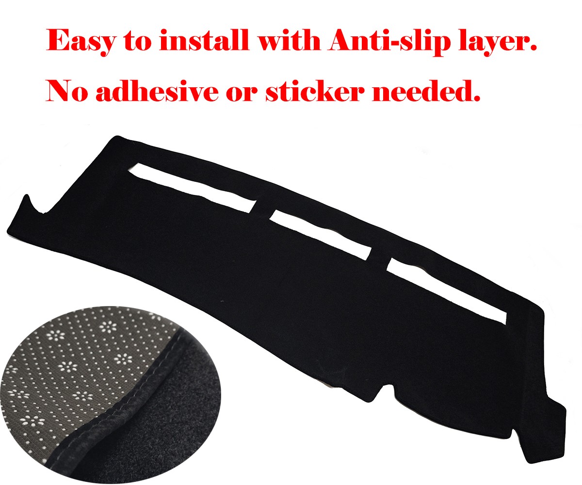 Black Dashboard Pad Dash Cover Mat Fit Chevy Silverado Tahoe Suburban 2001-2006