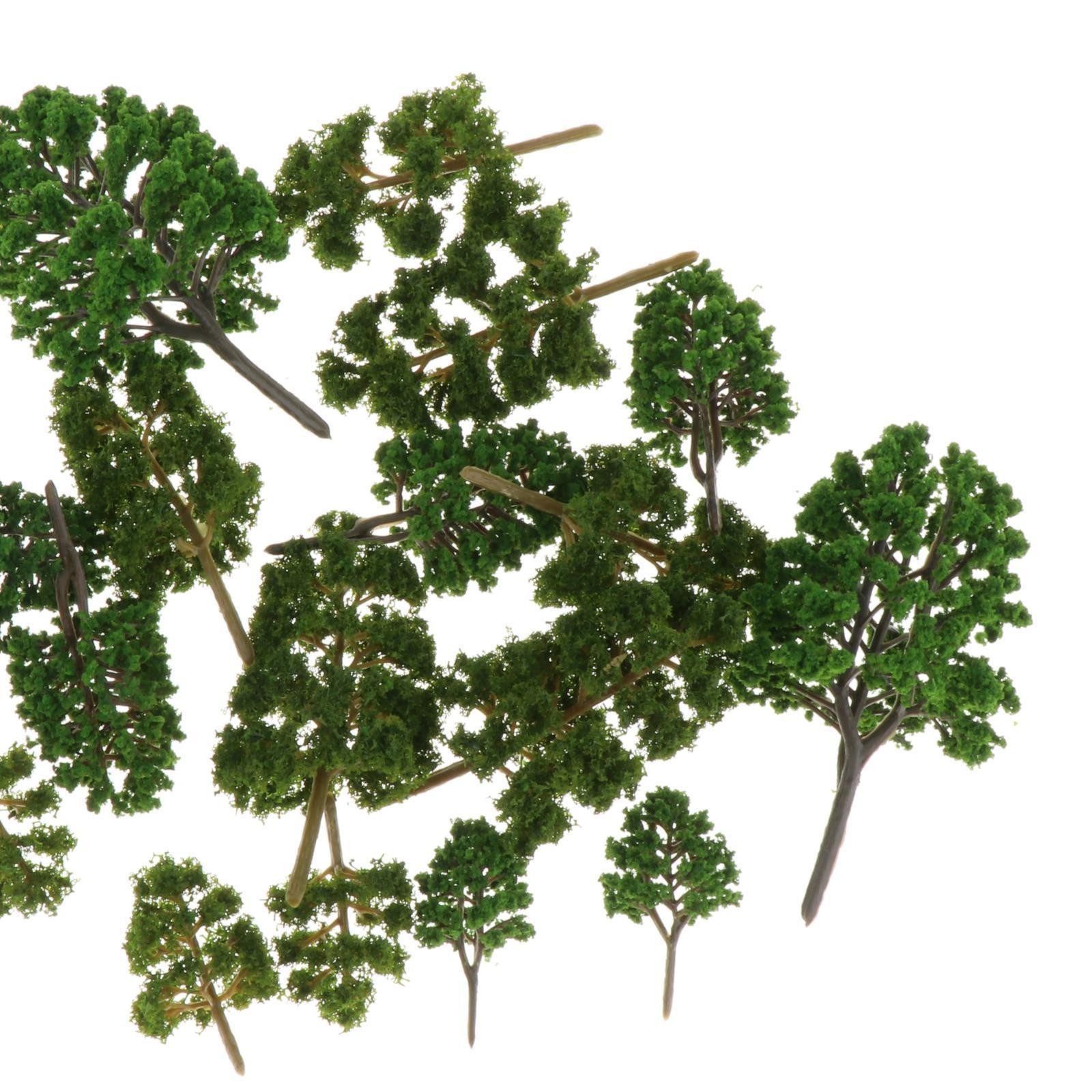 18Pcs Assorted Trees Scenery Model Tree Garden Landscape Layout Scenery