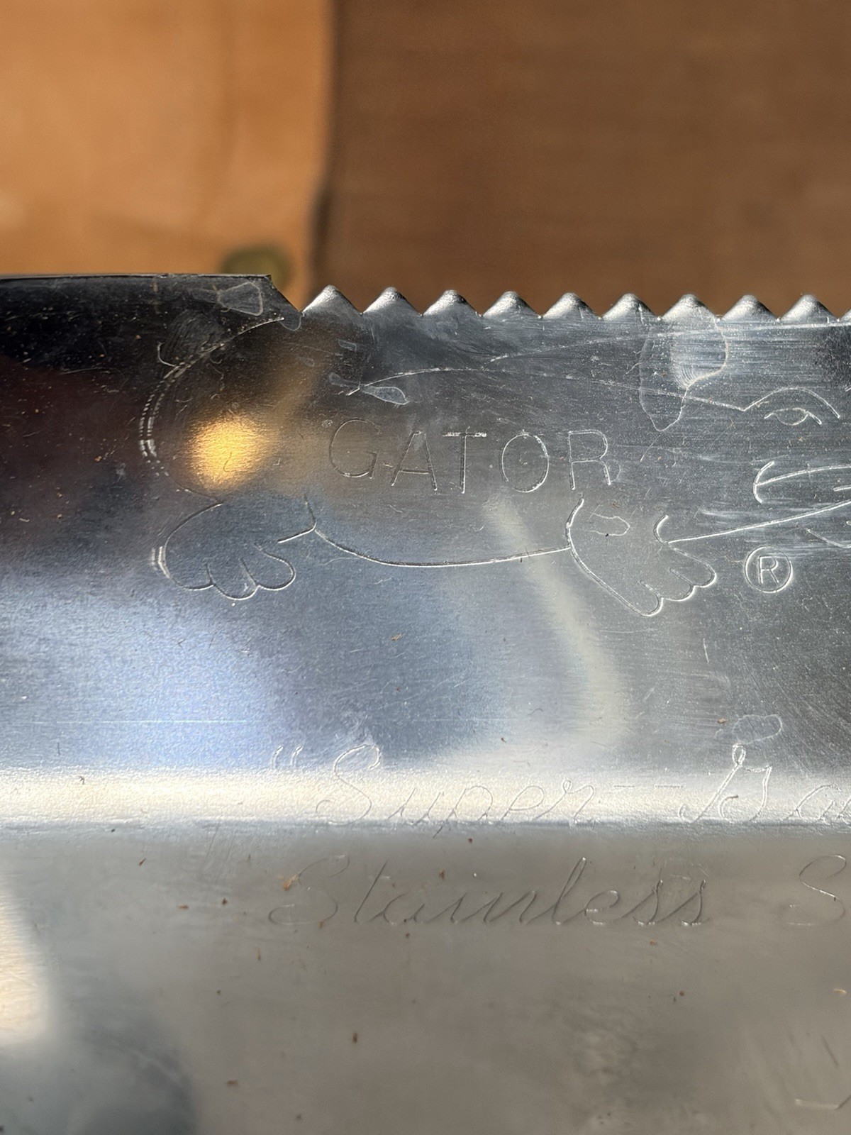 Super Gator Stainless Steel Digging Tool & knife w/Sheath - Metal detecting NOS