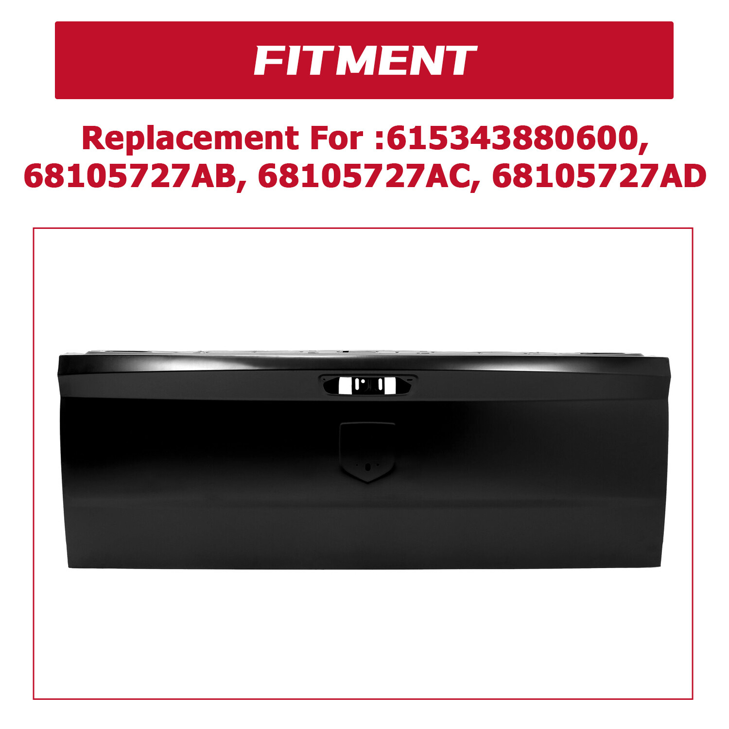 NEW Primed Steel Tailgate for 2010-2018 RAM 1500 2500 3500 Series Pickup 10-18