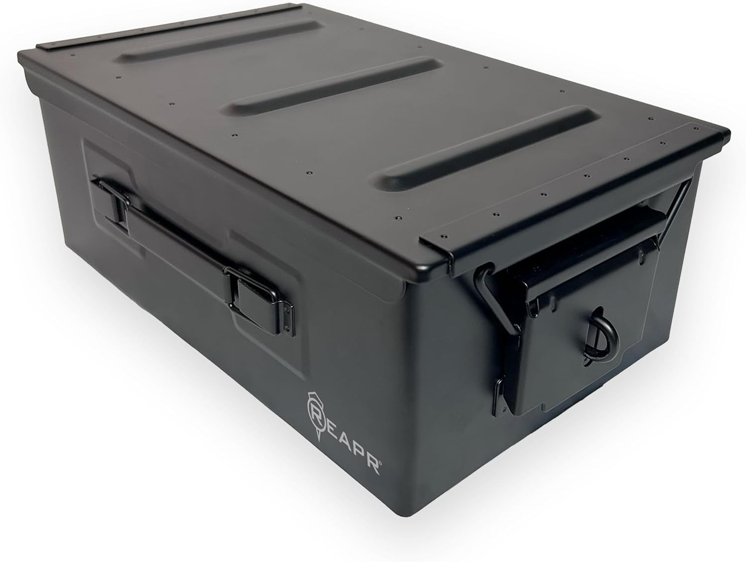 Reapr Steel Ammo Can, Heavy Duty Locking Metal Ammo Storage Box, Airtight and Wa