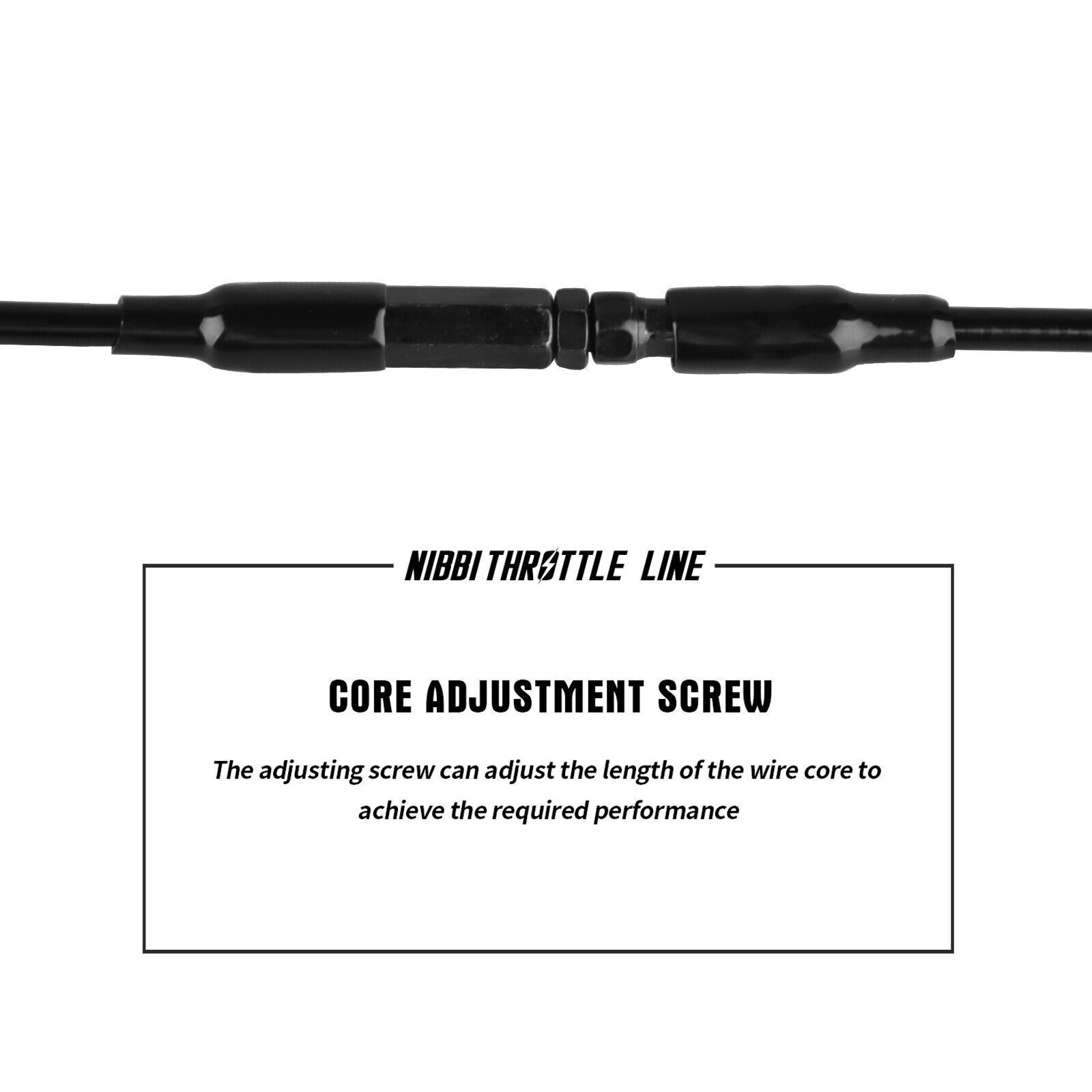 NIBBI 46" Throttle Cable For Yamaha Kawasaki Suzuki Honda Lifan Pit Dirt Bike