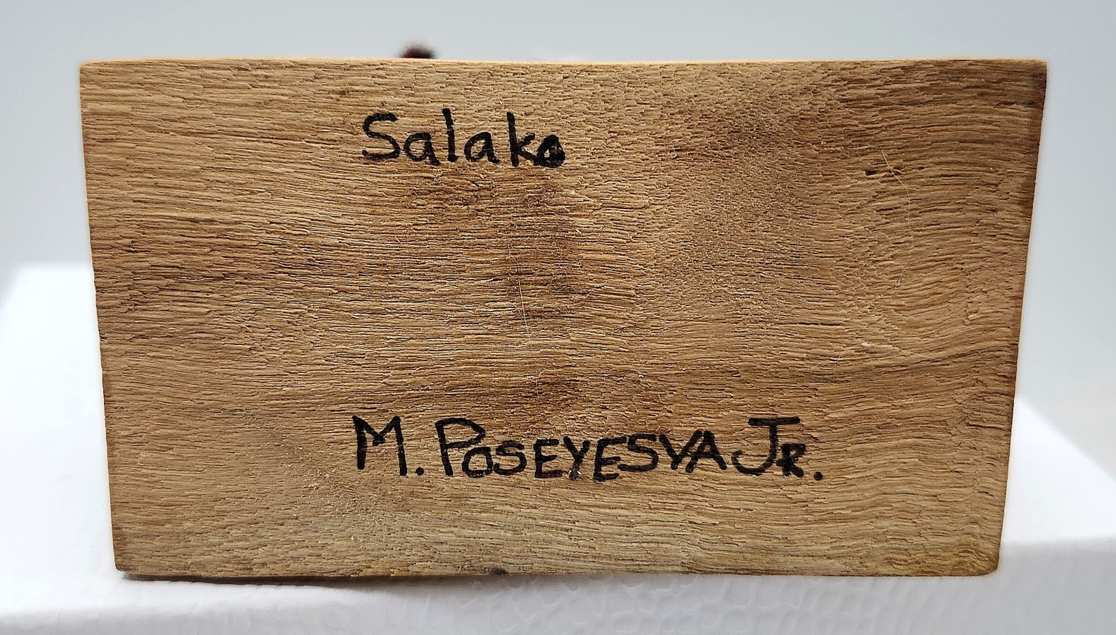 Vtg Wood Native American Hopi Salako Taka & Mana Kachina Figures M. Poseyesva Jr