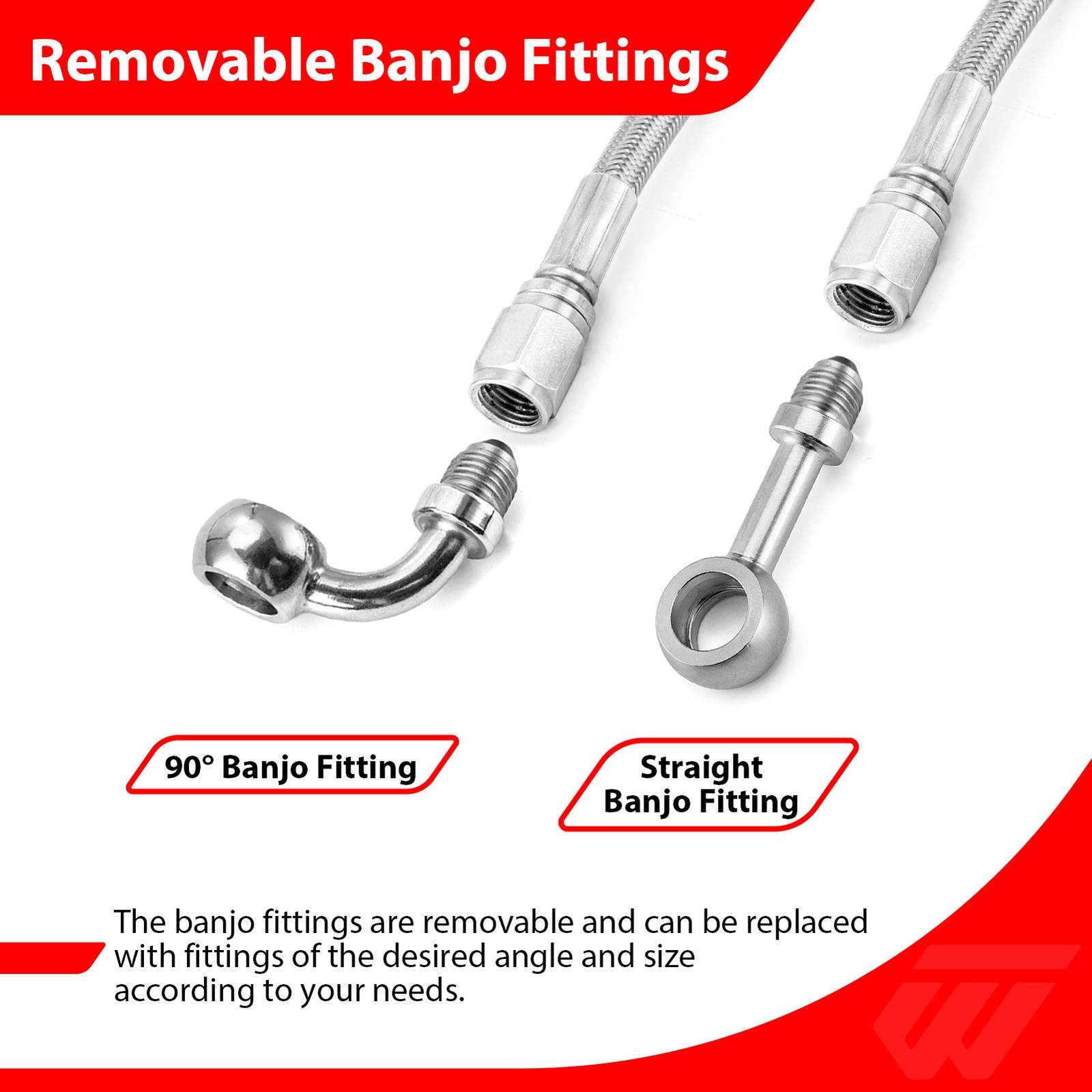 Non-ABS Extended Front Brake Line Kit For Harley Touring 99-07 14"-16" Handlebar