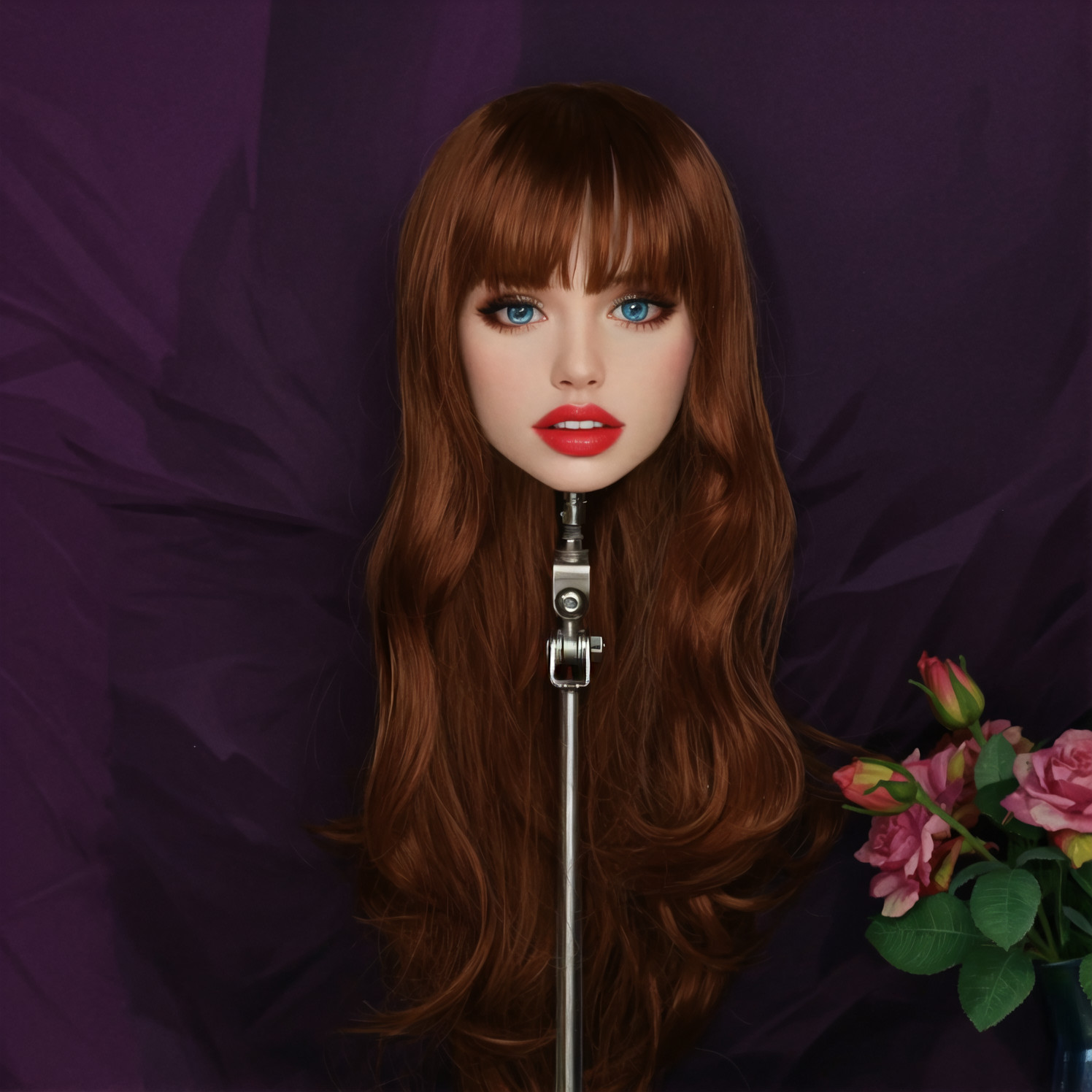 TPE head model, with M16 interface, capable of opening the mouth, and can be equ