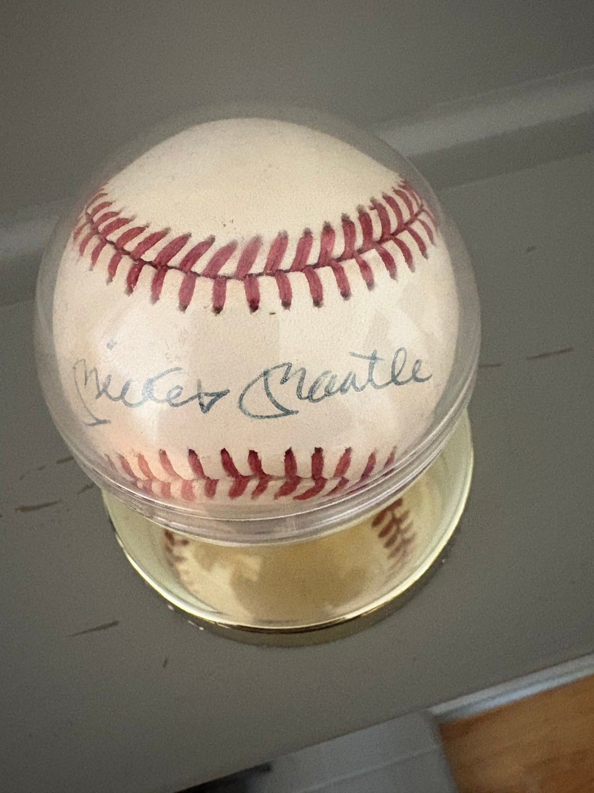 mickey mantle signed baseball