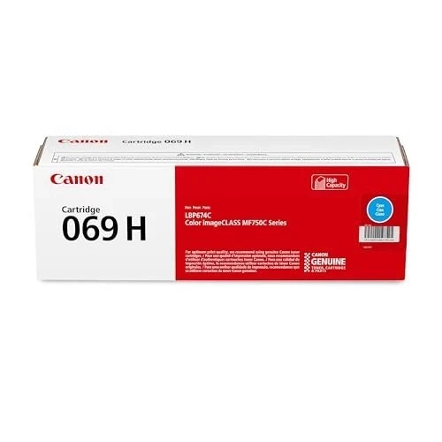 Canon Genuine 069H High Yield 4 Colour Toner Cartridge Set (CMYK)