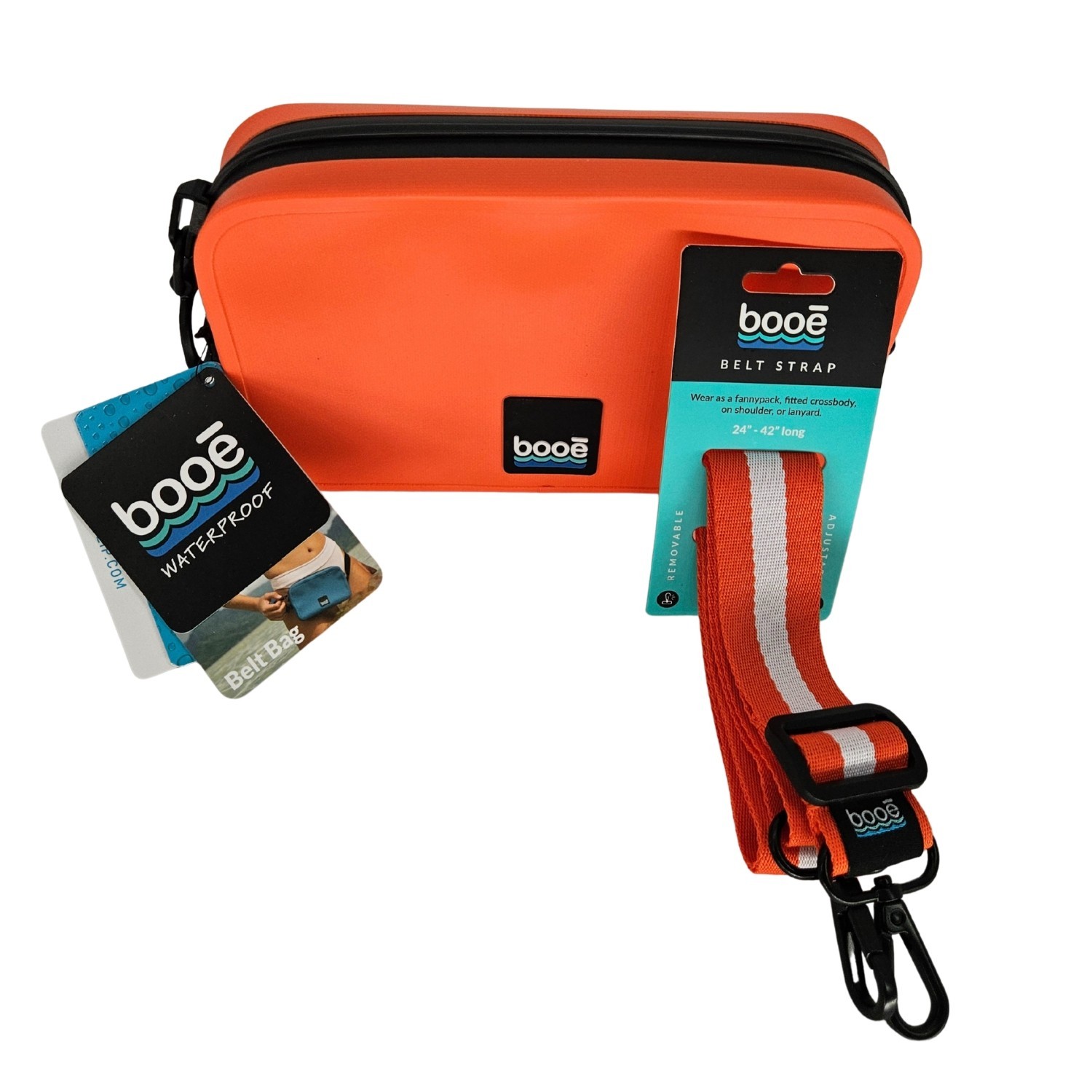 Booe Waterproof Belt Bag + Upgraded Adjustable Belt Strap