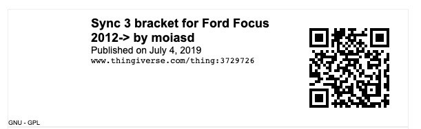 Sync 3 Radio Swap Bracket Kit for 2012 - 2018 Ford Focus