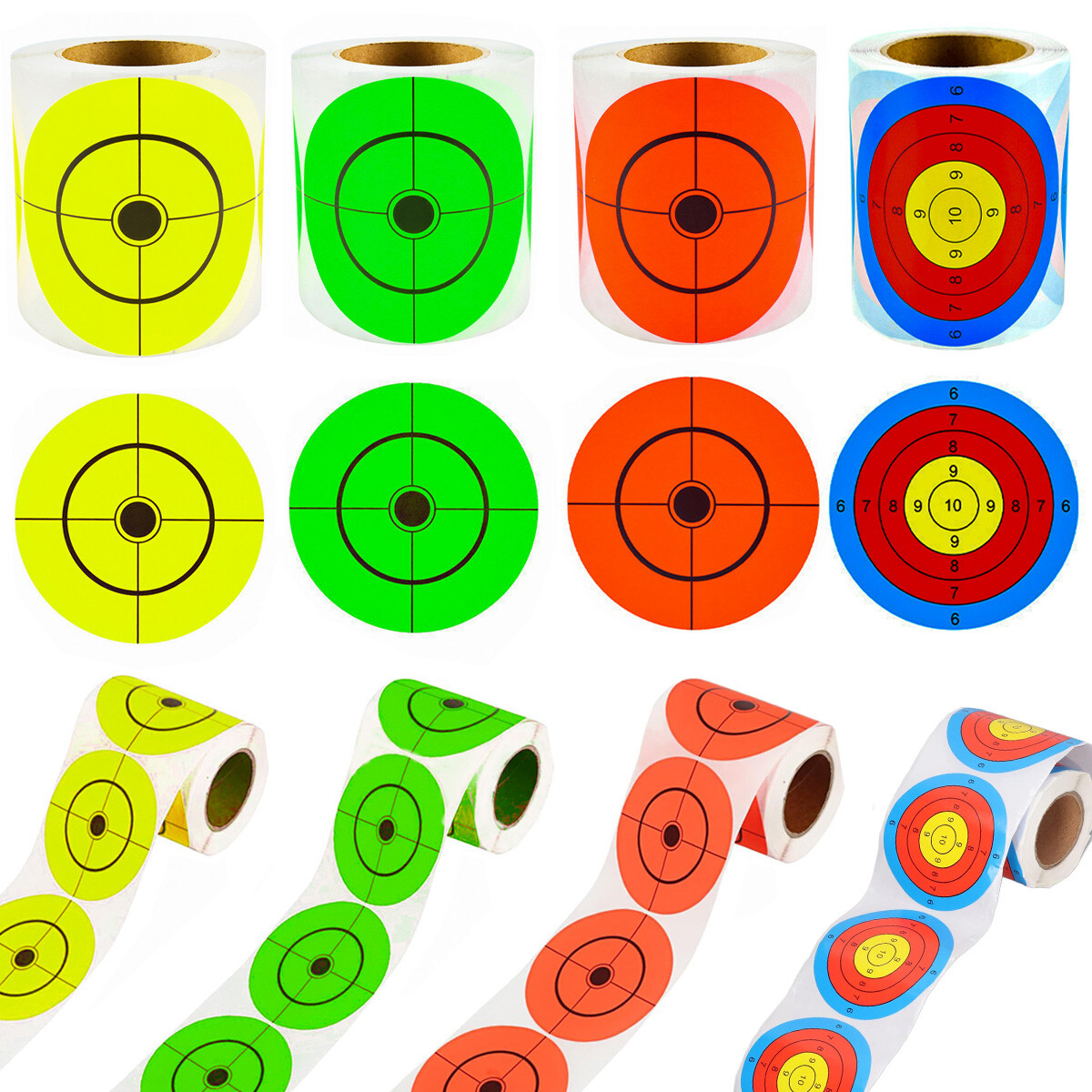 200/400Pcs 3in Shooting Splatter Target Sticker Set Self Adhesive Target Sticker