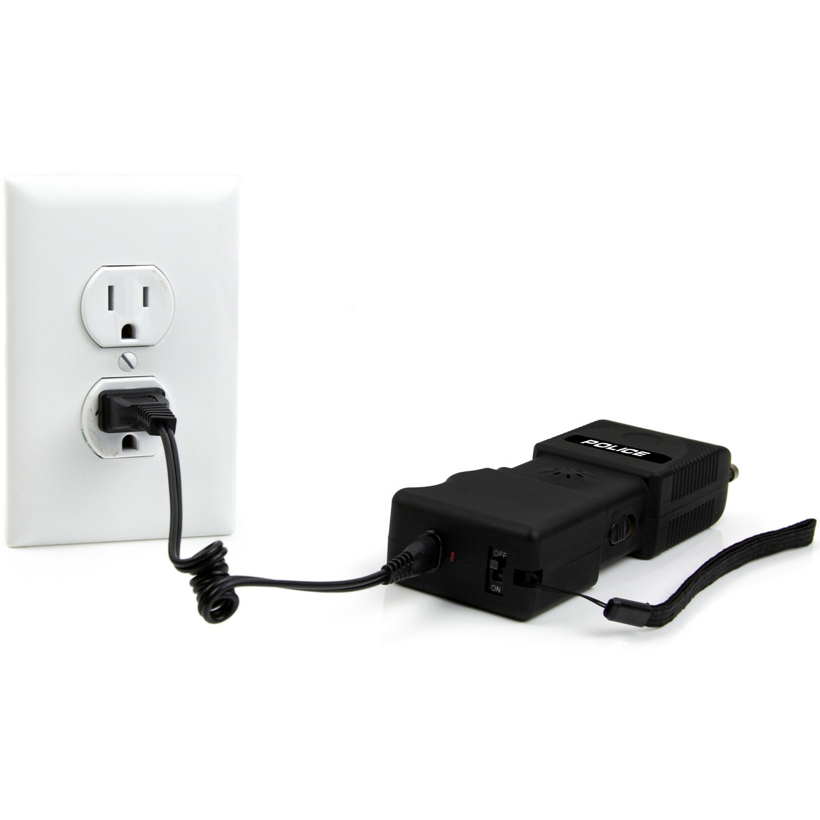 Police Stun Gun TW10 High Voltage Rechargeable LED Flashlight Siren Alarm