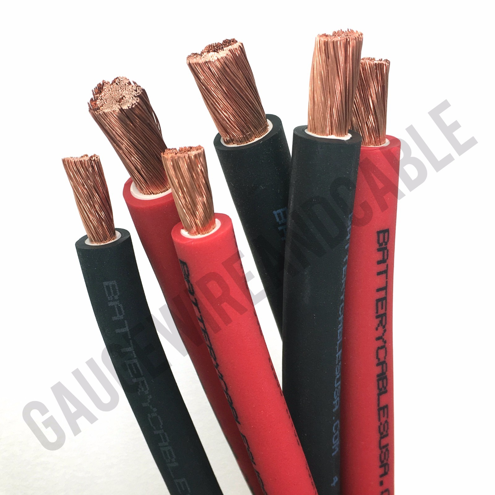 Extreme Battery Cable Flexible OFC Copper 6, 4, 2, 1 Gauge AWG Size By the Foot