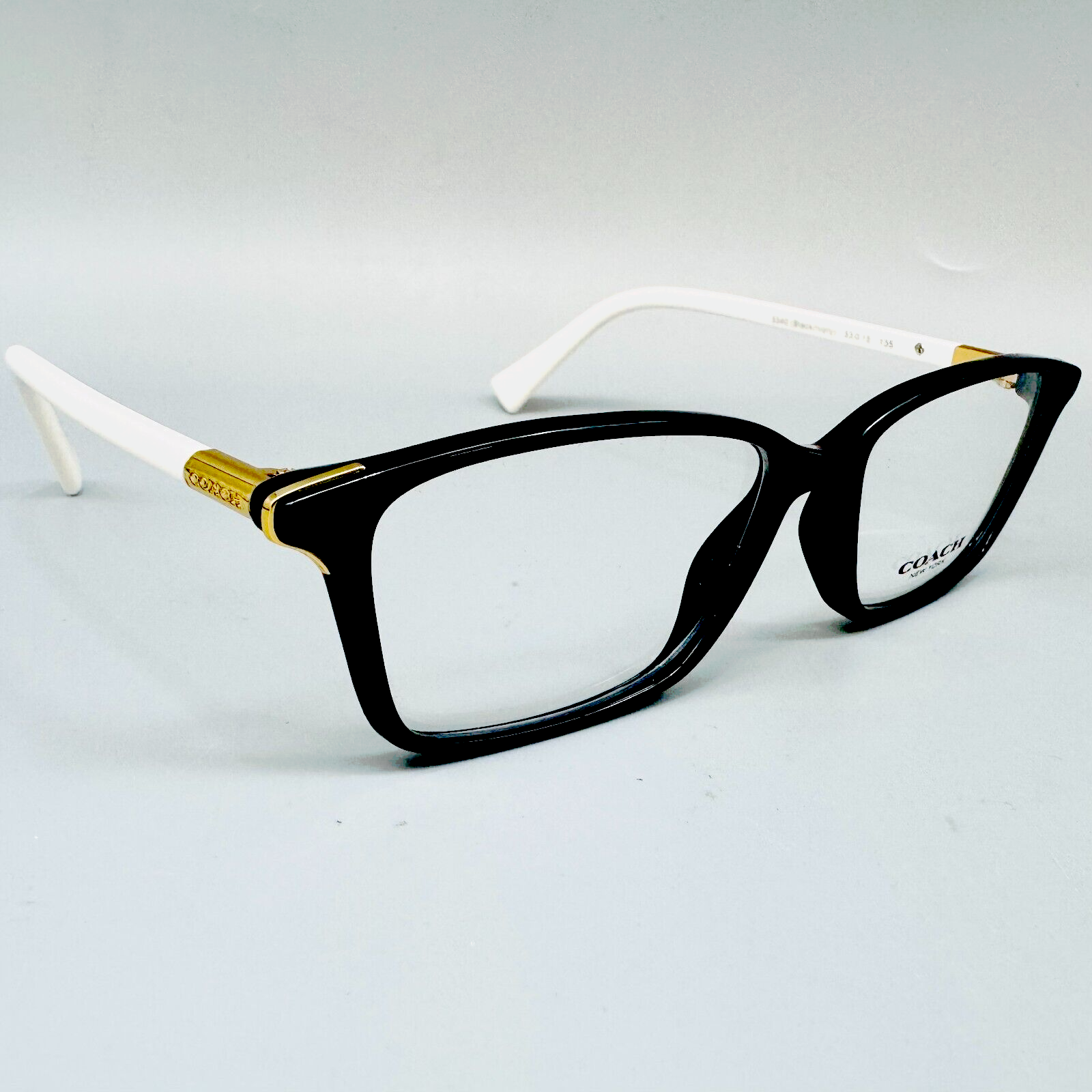 COACH HC 6077 / 5340 Eyeglasses 53-15-135mm - BLACK/IVORY 100% Original NO CASE!