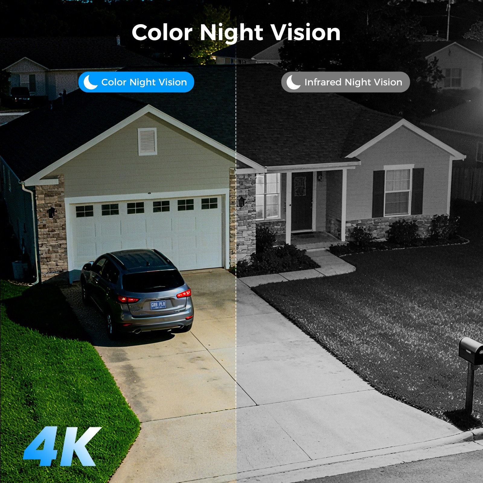 Hiseeu 8MP 10CH 10''Touch Screen NVR WiFi Outdoor Security Camera System HDD Lot