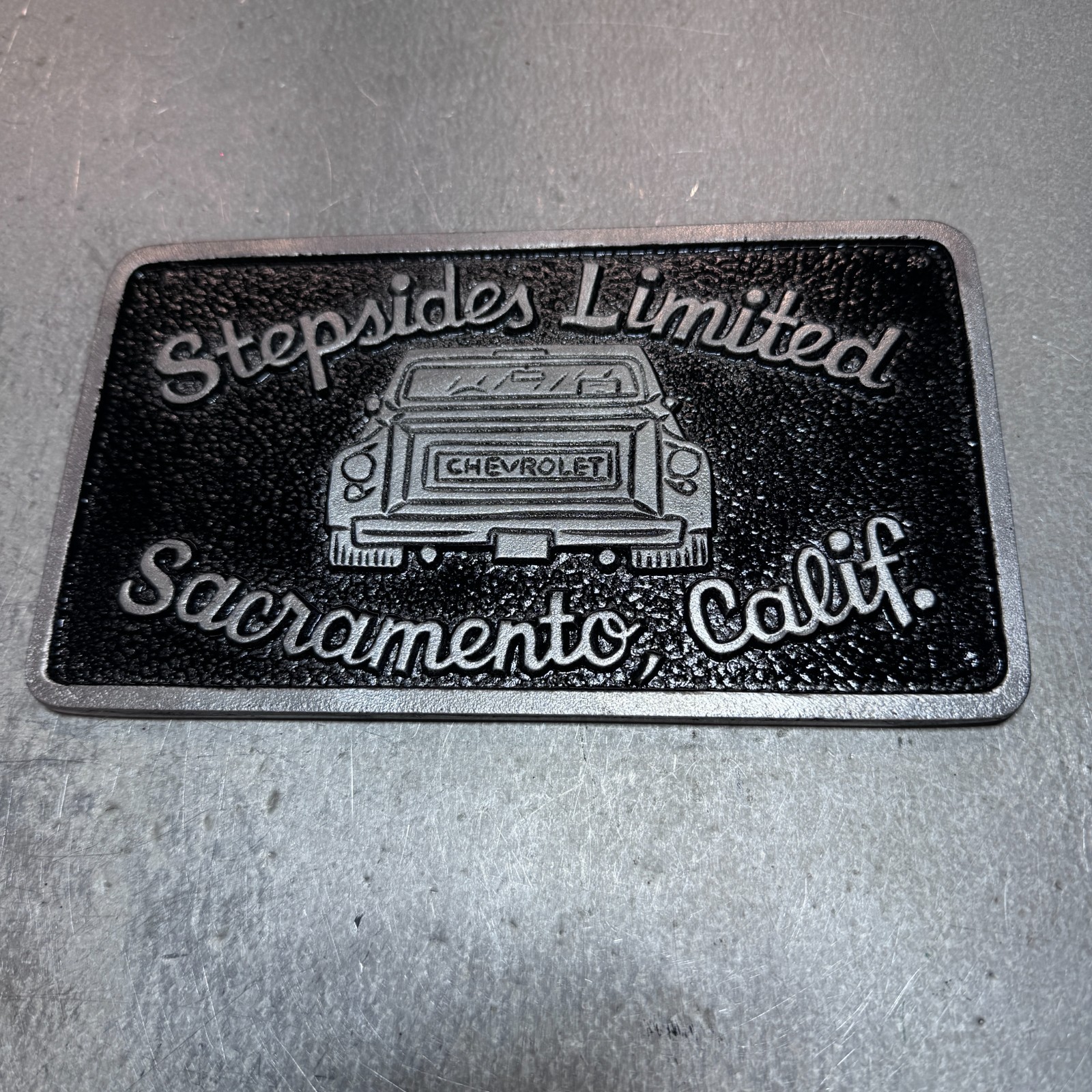 Stepsides Limited Sacramento California Car Club Plaque