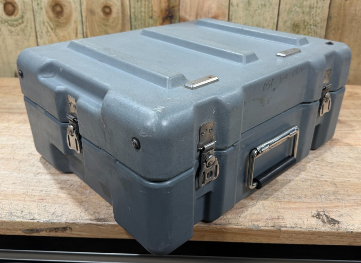 Pelican Hardigg Case 19x15x9" Grey Waterproof Storage Footlocker