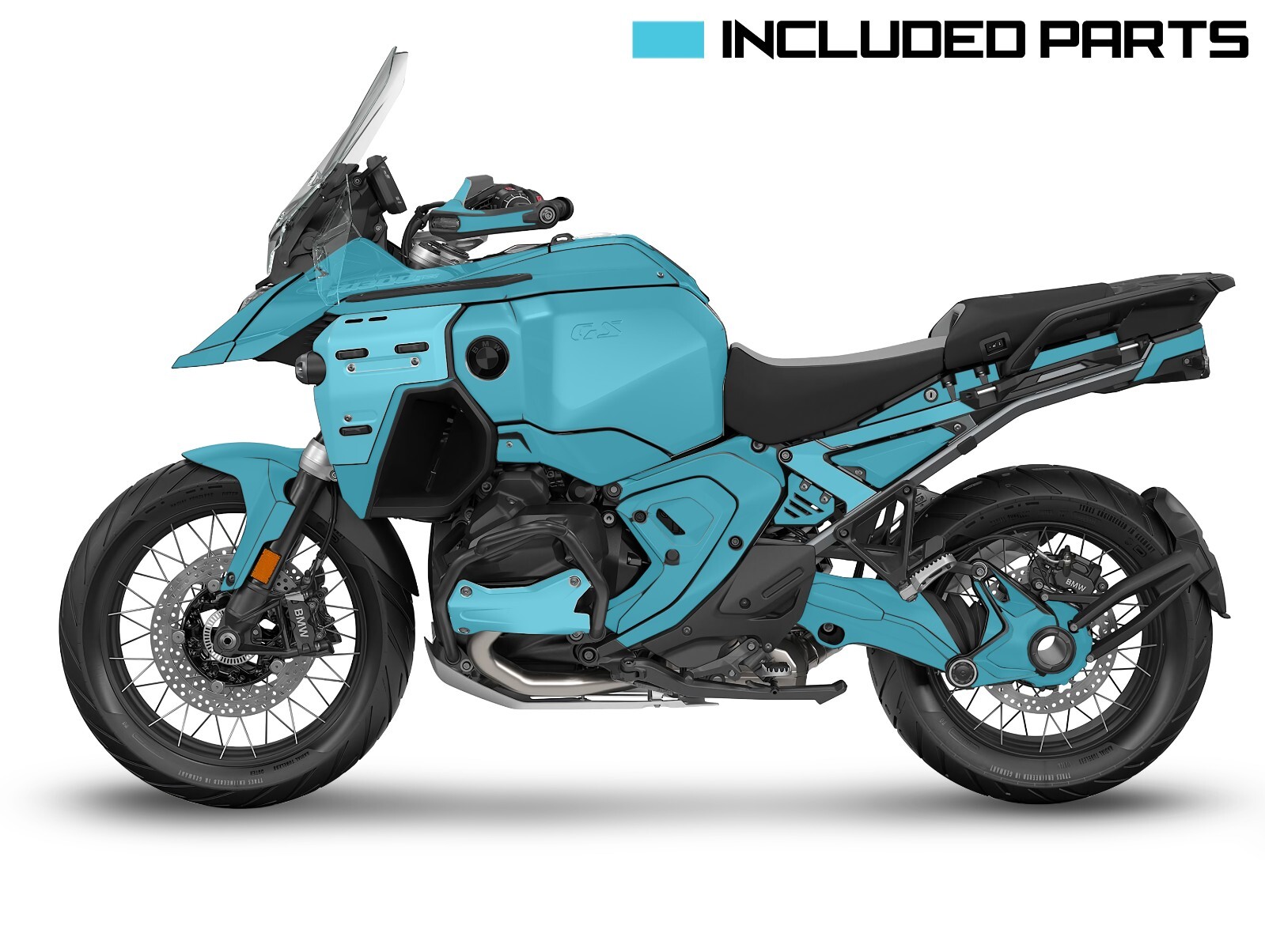 NEW Graphic kit for BMW R 1300 GS ADV Adventure (2024~) Decal Kit (GRDW-WY)