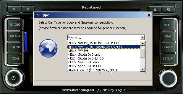 RNS 510 Manager 7.18 Professional