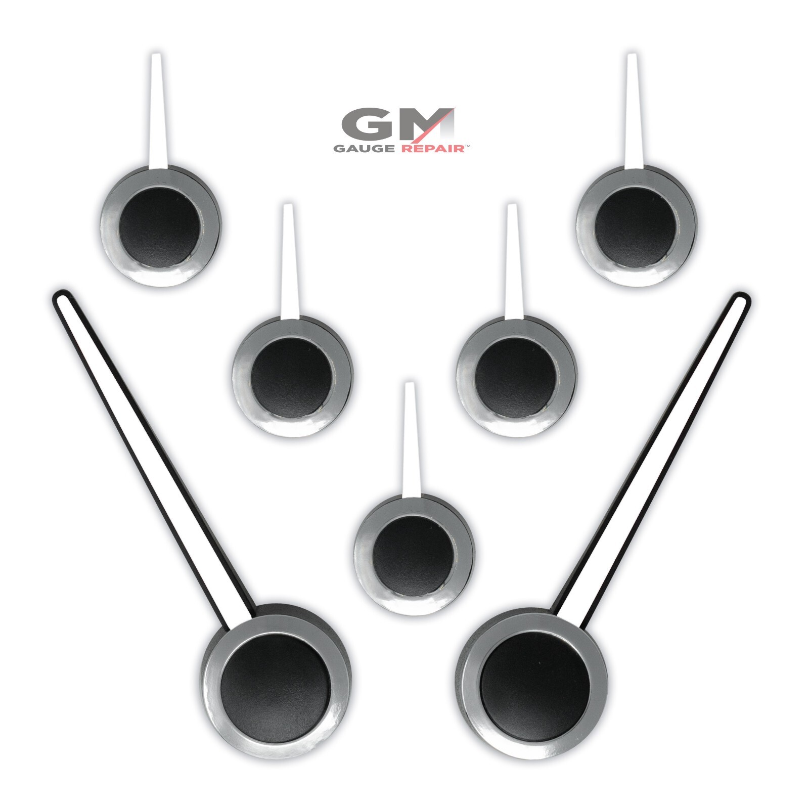 Custom Gauge Cluster Pointer Needle Set for GM 2003 04 05 06 Chrome White Black