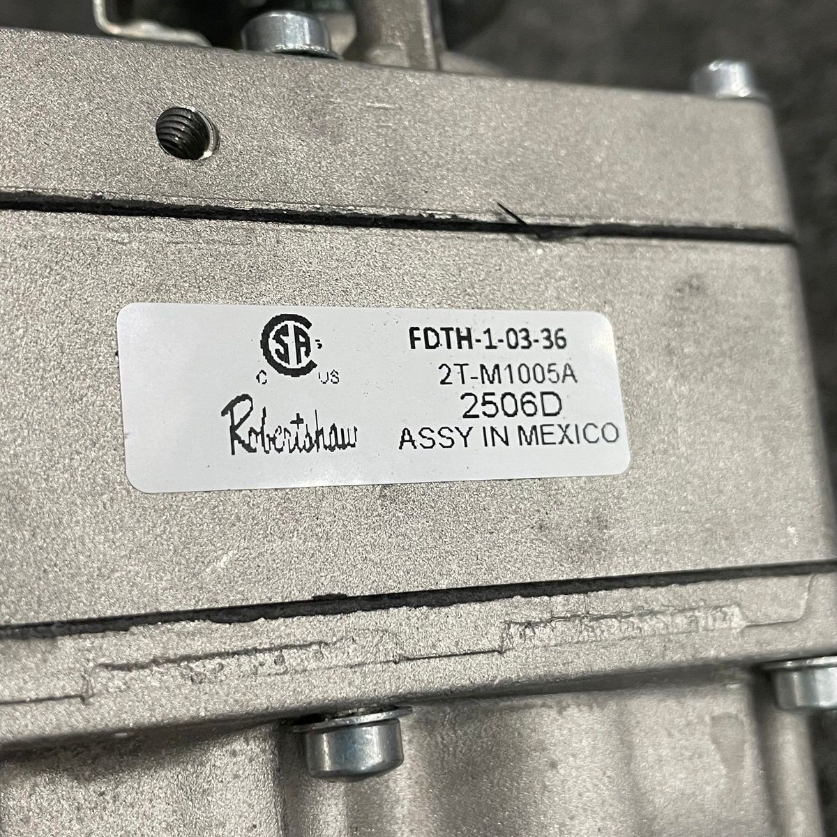 BAKERS PRIDE AS-M1005X Thermostat with Knob 650F FDTH Gas