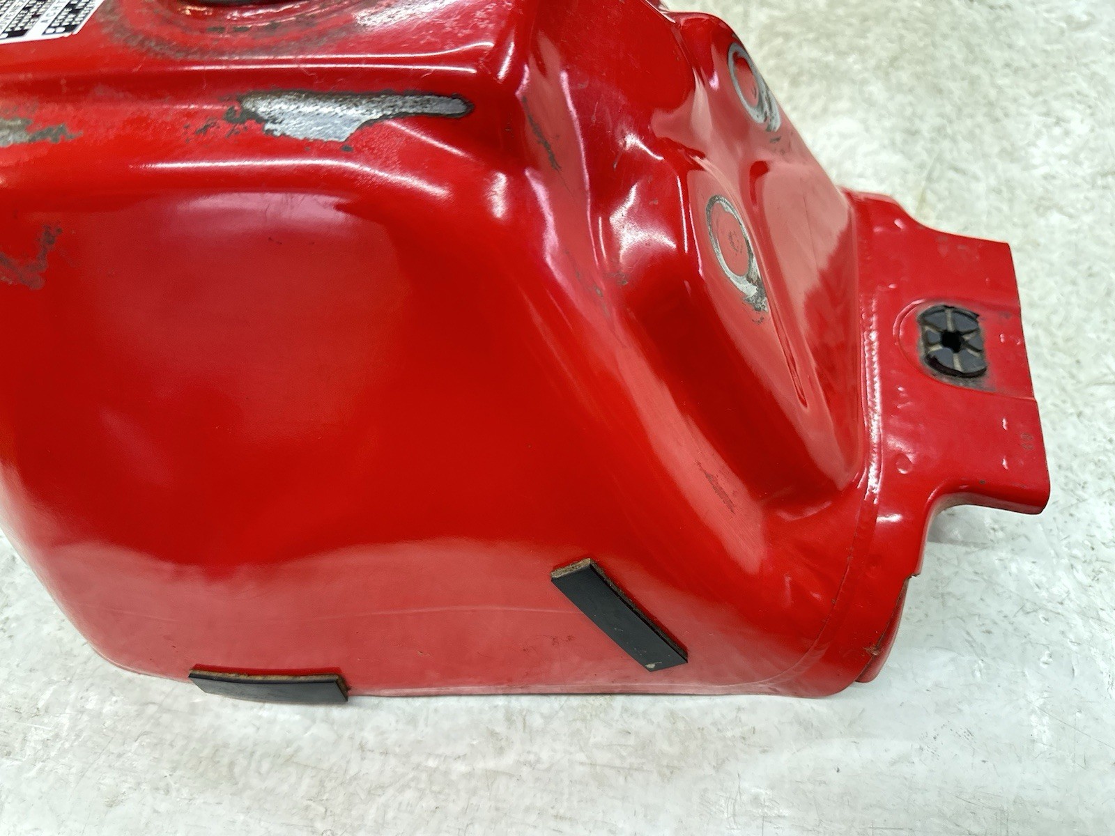USED OEM 85 86 HONDA TRX 125 TRX125 FOURTRAX RED GAS FUEL TANK (CLEAN NO RUST!!)
