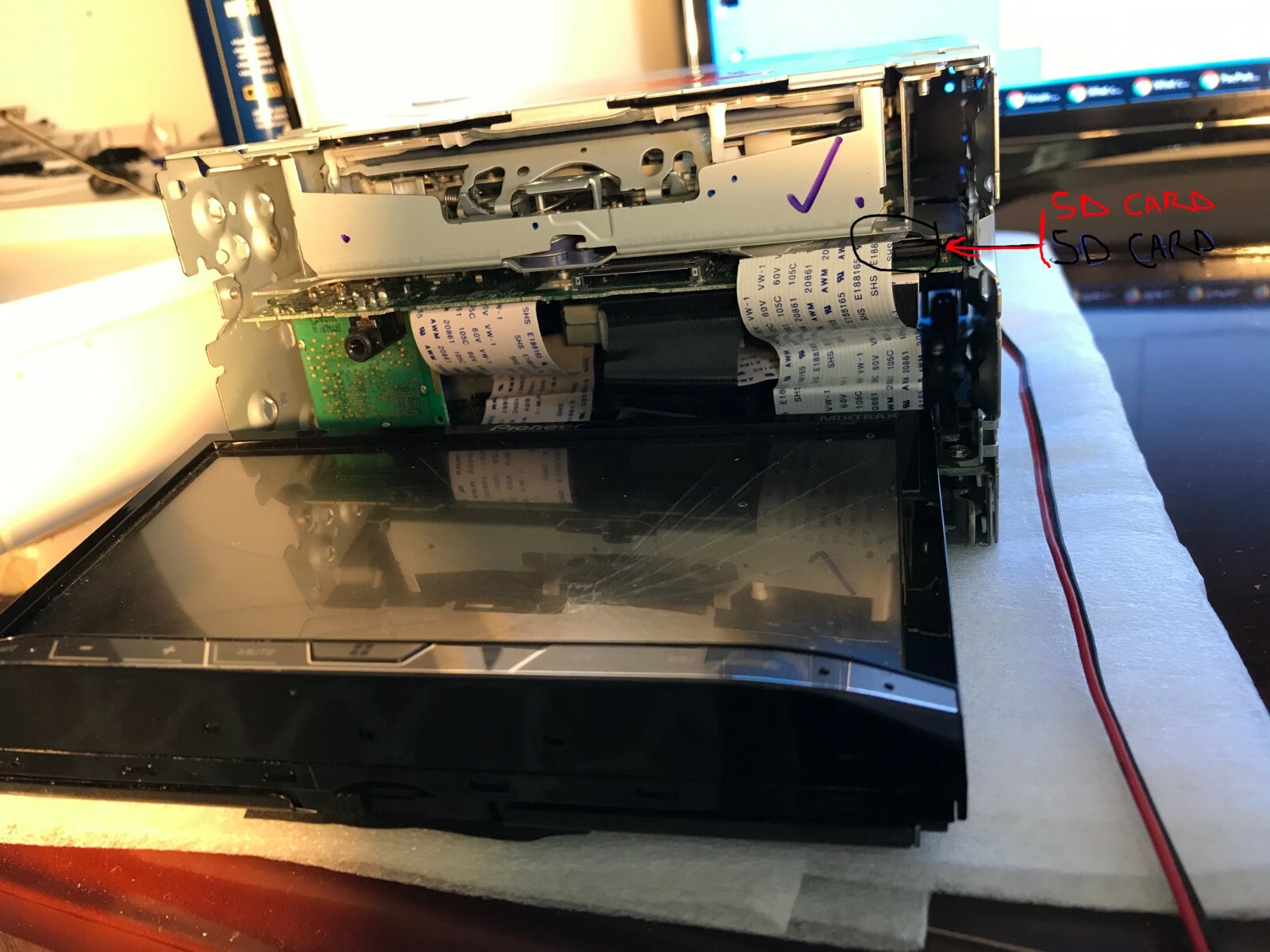 PIONEER AVIC-8000NEX SOFTWARE ERROR SCREEN FIX SD CARD WITH OPERATING SOFTWARE