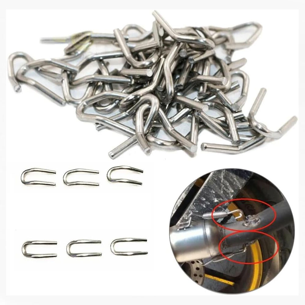 12Pcs Stainless Steel Exhaust Spring U Hook For Motorcycle Scooter Exhaust Pipe