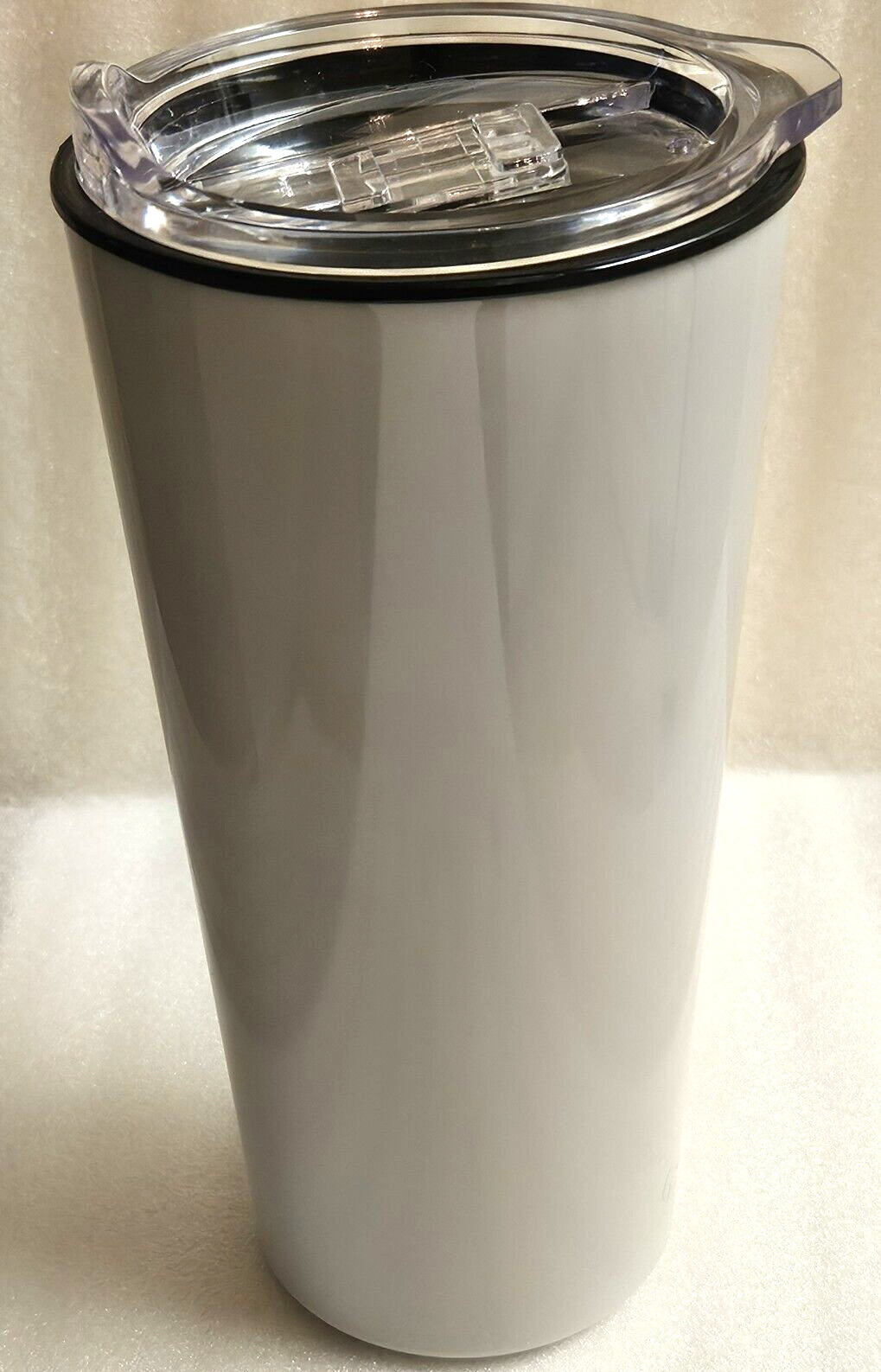 Wells Fargo Bank Grey Travel Cup Mug Tumbler Thermal 16 oz Hot/Cold New..