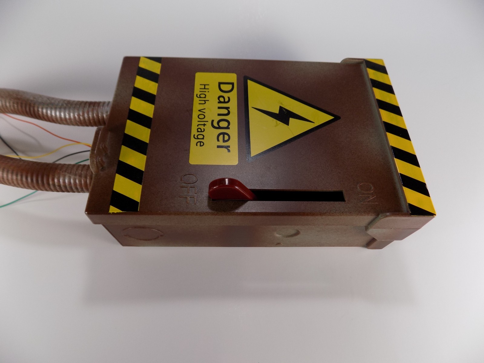 Spirit Halloween High Voltage Electric Box Prop AS IS NOT WORKING